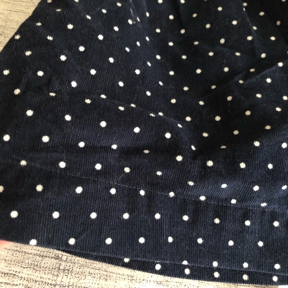 Baby Gap Navy corduroy polka dots dress - Picture 3 of 5